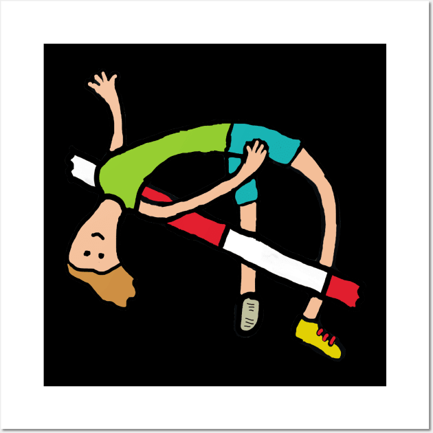 High Jump Wall Art by Mark Ewbie